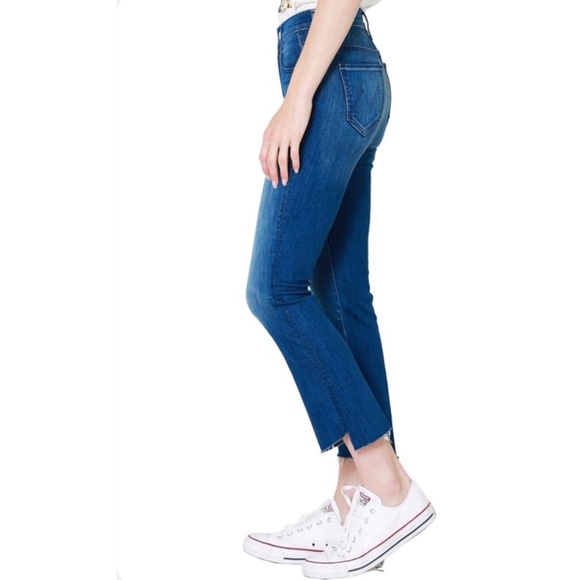 Mother Insider Crop Step Fray Hem, Second Thyme Around, Stretch Jeans - Picture 5 of 15